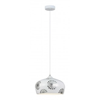RABALUX 6049 | Ginger Rabalux visilice svjetiljka 1x E27 bijelo, srebrno, sivo