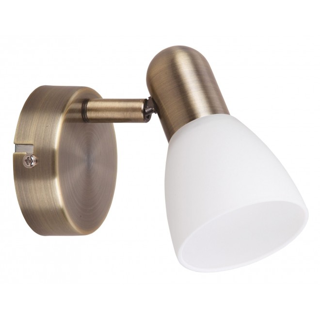 RABALUX 6306 | Soma2 Rabalux spot svjetiljka elementi koji se mogu okretati 1x E14 bronca, bijelo