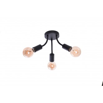RABALUX 6808 | Almus Rabalux stropne svjetiljke svjetiljka fleksibilna 3x E27 crno
