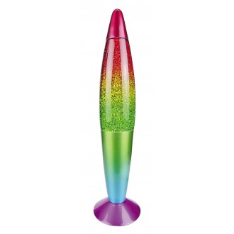 RABALUX 7008 | Glitter-Rainbow Rabalux dekoracija lava svjetiljke sa prekidačem na kablu 1x E14 / G45 višebojno