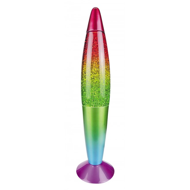 RABALUX 7008 | Glitter-Rainbow Rabalux dekoracija lava svjetiljke sa prekidačem na kablu 1x E14-G45 višebojno