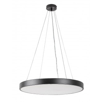 RABALUX 71039 | Tesia Rabalux visilice svjetiljka okrugli 1x LED      2000lm 3000K crno, opal