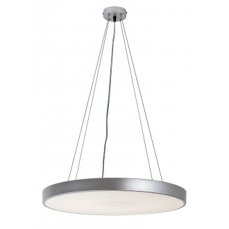 RABALUX 71040 | Tesia Rabalux visilice svjetiljka okrugli 1x LED      2550lm 4000K srebrno, opal