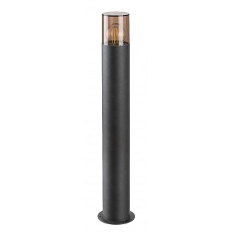 RABALUX 7159 | Teplice Rabalux podna svjetiljka 60cm 1x E27 IP44 crno mat, dim