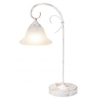 RABALUX 7187 | Katherine Rabalux stolna svjetiljka 52cm sa prekidačem na kablu 1x E27 antik bijela, alabaster