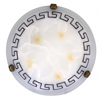 RABALUX 7648 | Etrusco Rabalux zidna, stropne svjetiljke svjetiljka 1x E27 bronca, smeđe, bijelo
