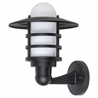 RABALUX 7678 | Darrington Rabalux zidna svjetiljka 1x E27 IP44 crno, bijelo