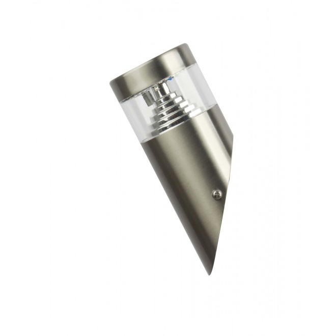 RABALUX 7826 | Lisbon Rabalux zidna svjetiljka cilindar 1x LED 560lm 4000K IP54 krom saten, prozirno