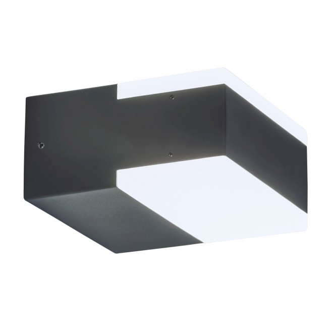 RABALUX 8060 | Bona Rabalux zidna svjetiljka UV odporna plastika 2x LED 678lm 4000K IP54 UV antracit, bijelo