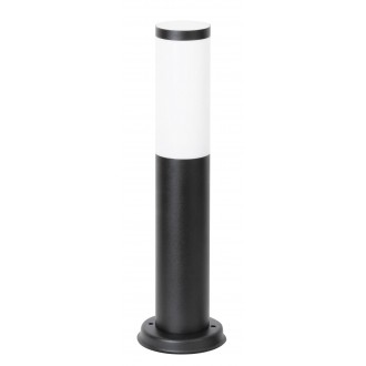 RABALUX 8147 | Black-torch Rabalux podna svjetiljka okrugli 45cm UV odporna plastika 1x E27 IP44 UV crno mat, bijelo