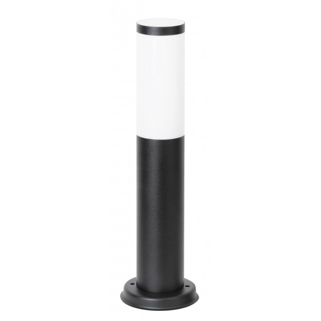 RABALUX 8147 | Black-torch Rabalux podna svjetiljka okrugli 45cm UV odporna plastika 1x E27 IP44 UV crno mat, bijelo