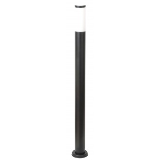 RABALUX 8148 | Black-torch Rabalux podna svjetiljka okrugli 110cm UV odporna plastika 1x E27 IP44 UV crno mat, bijelo