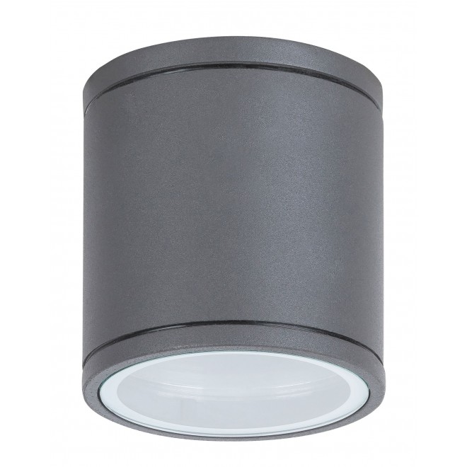 RABALUX 8150 | Akron Rabalux zidna, stropne svjetiljke svjetiljka okrugli UV odporna plastika 1x GU10 IP54 UV antracit siva