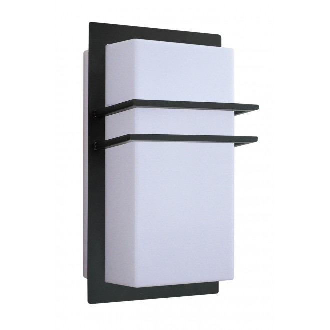 RABALUX 8169 | Seattle Rabalux zidna svjetiljka UV odporna plastika 1x E27 IP44 UV crno, bijelo