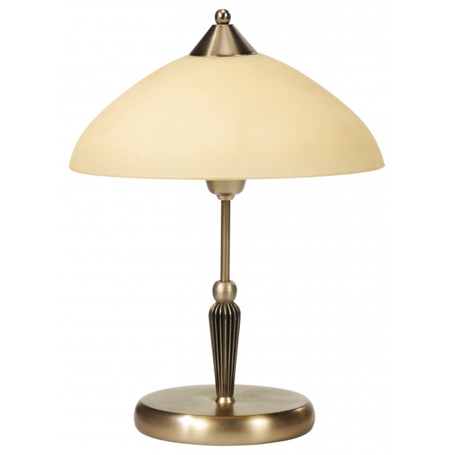 RABALUX 8172 | Regina Rabalux stolna svjetiljka 41cm sa prekidačem na kablu 1x E14 bronca, krem
