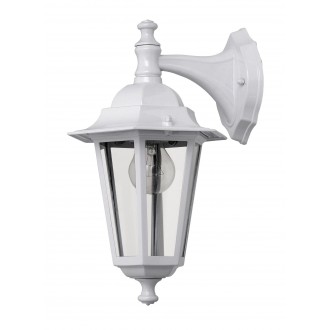 RABALUX 8201 | Velence1 Rabalux zidna svjetiljka 1x E27 IP43 bijelo, prozirno
