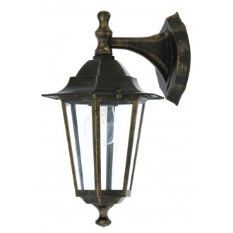 RABALUX 8232 | Velence Rabalux zidna svjetiljka 1x E27 IP43 antik zlato, prozirno