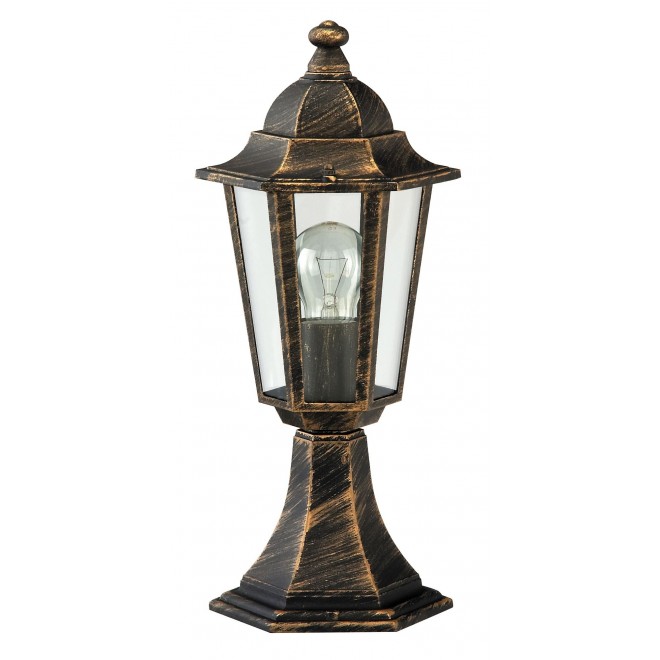 RABALUX 8236 | Velence Rabalux podna svjetiljka 40cm 1x E27 IP43 antik zlato, prozirno