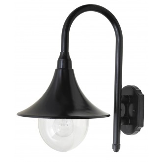 RABALUX 8245 | Konstanz Rabalux zidna svjetiljka UV odporna plastika 1x E27 IP44 UV crno, prozirno