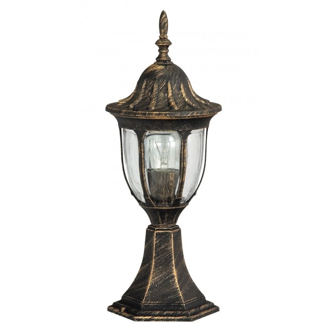 RABALUX 8373 | Milano Rabalux podna svjetiljka 43cm 1x E27 IP43 antik zlato, prozirno