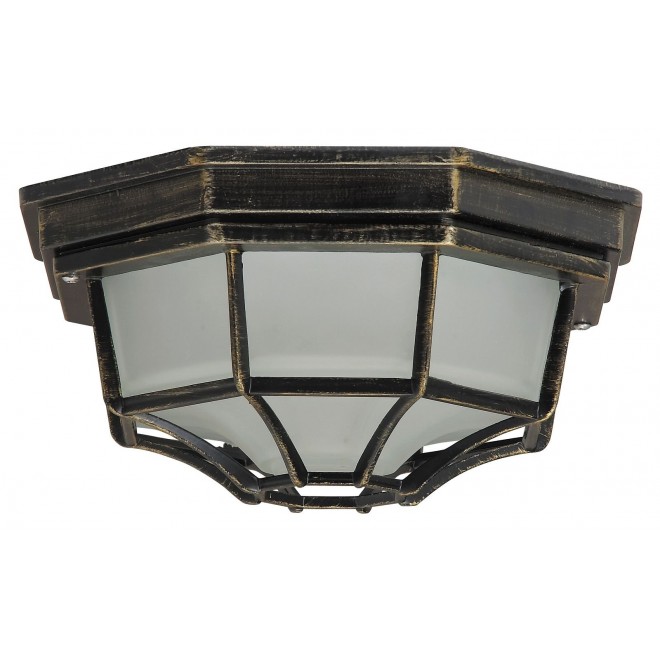 RABALUX 8376 | Milano Rabalux stropne svjetiljke svjetiljka 1x E27 IP43 antik zlato, opal