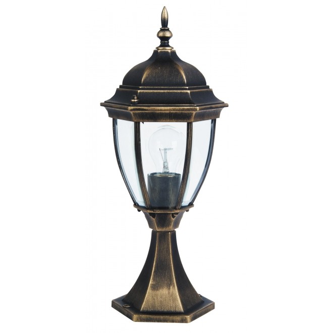 RABALUX 8383 | TorontoR Rabalux podna svjetiljka 49,5cm 1x E27 IP44 antik zlato, prozirno