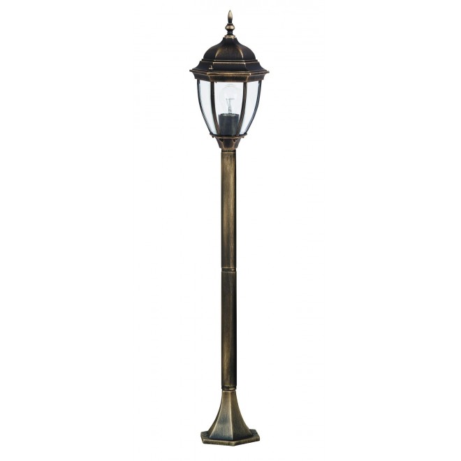 RABALUX 8385 | TorontoR Rabalux podna svjetiljka 113cm 1x E27 IP44 antik zlato, prozirno