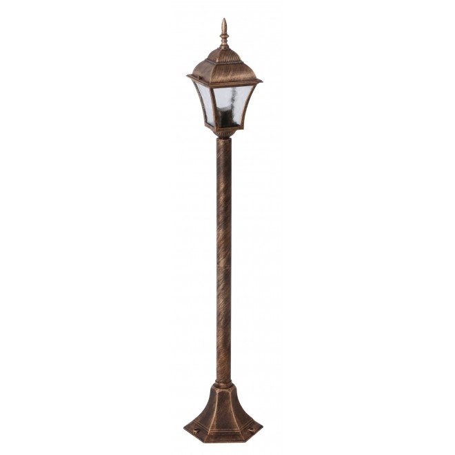 RABALUX 8395 | Toscana Rabalux podna svjetiljka 106cm 1x E27 IP43 antik zlato, prozirna
