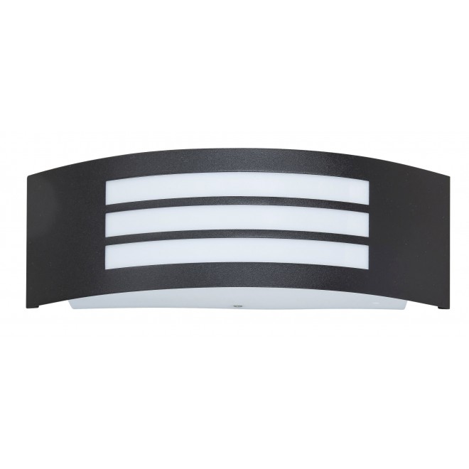 RABALUX 8409 | Roma Rabalux zidna svjetiljka UV odporna plastika 1x E27 IP44 UV crno mat