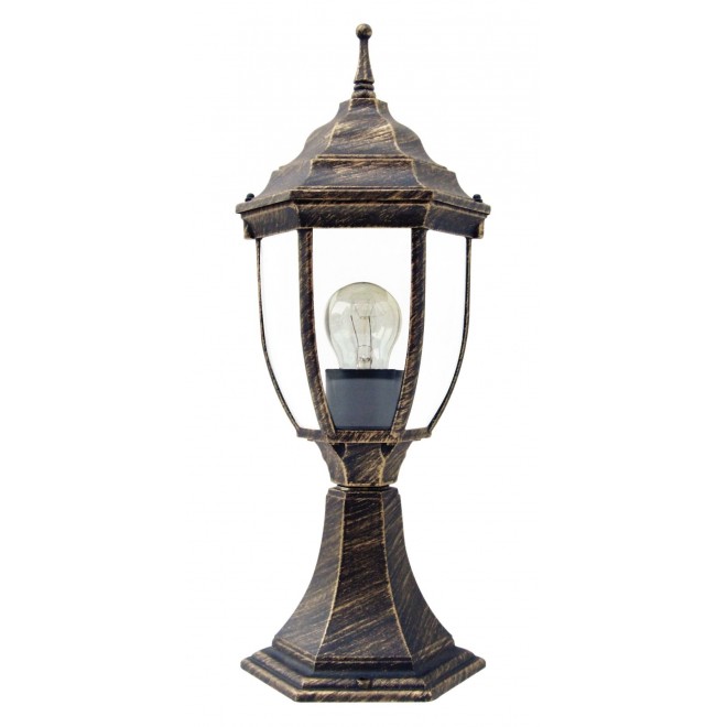 RABALUX 8453 | Nizza Rabalux podna svjetiljka 41,5cm 1x E27 IP43 antik zlato, prozirno