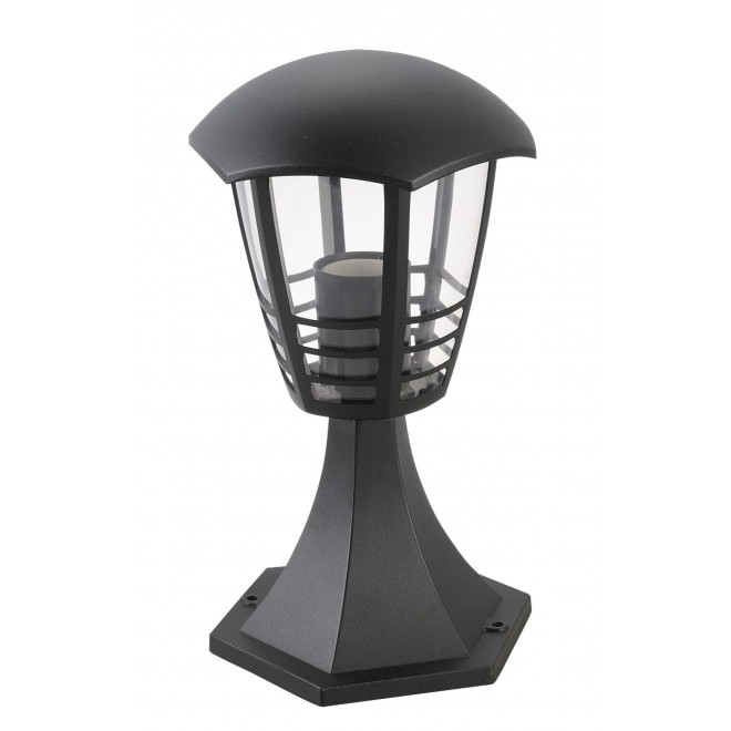 RABALUX 8619 | Marseille Rabalux podna svjetiljka 29,7cm UV odporna plastika 1x E27 IP44 UV crno, prozirno