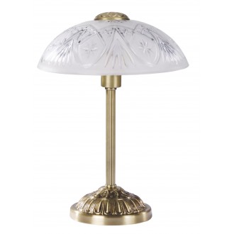 RABALUX 8634 | Annabella Rabalux stolna svjetiljka 42cm sa prekidačem na kablu 1x E14 bronca, prozirno