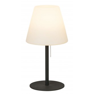 RABALUX 8658 | Lida Rabalux stolna svjetiljka 52cm 1x E27 IP44 UV antracit, bijelo