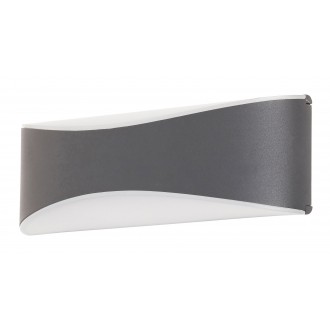 RABALUX 8795 | BirminghamR Rabalux zidna svjetiljka UV odporna plastika 1x LED 1000lm 4000K IP65 UV antracit siva, bijelo