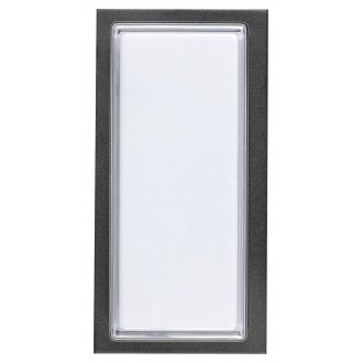 RABALUX 8830 | Andorra_RA Rabalux zidna svjetiljka UV odporna plastika 1x LED 680lm 4000K IP54 UV crno, bijelo, prozirno