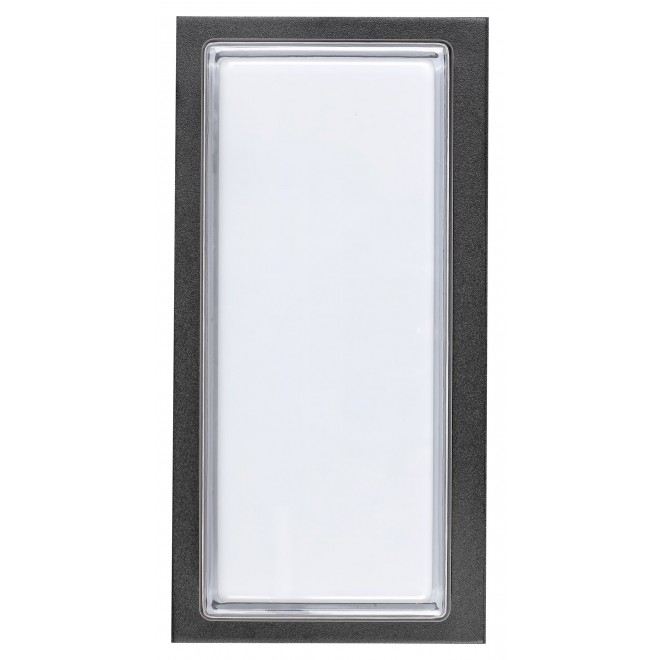 RABALUX 8830 | Andorra_RA Rabalux zidna svjetiljka UV odporna plastika 1x LED 680lm 4000K IP54 UV crno, bijelo, prozirno