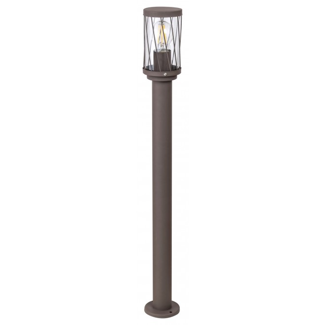 RABALUX 8890 | Budapest_RA Rabalux podna svjetiljka 80cm UV odporna plastika 1x E27 IP44 UV smeđe, prozirno