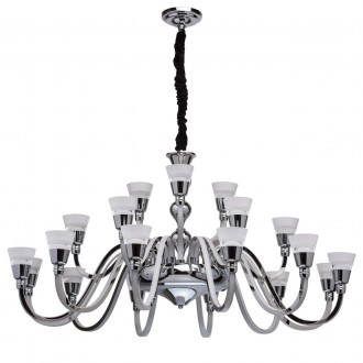 REGENBOGEN 659010721 | Rotenburg Regenbogen luster svjetiljka 1x LED 10050lm 3200K krom, crno, opal