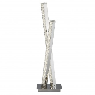 SEARCHLIGHT EU2111CC | Clover Searchlight stolna svjetiljka 56cm sa prekidačem na kablu 1x LED 864lm 4000K krom, prozirno