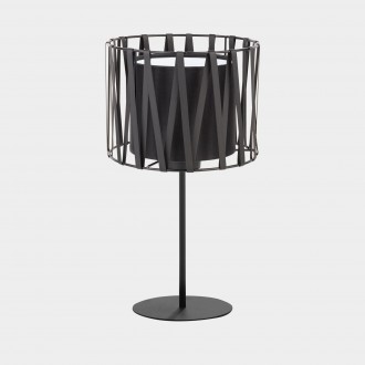 TK LIGHTING 2898 | Harmony-Black-TK Tk Lighting stolna svjetiljka 35cm sa prekidačem na kablu 1x E27 crno