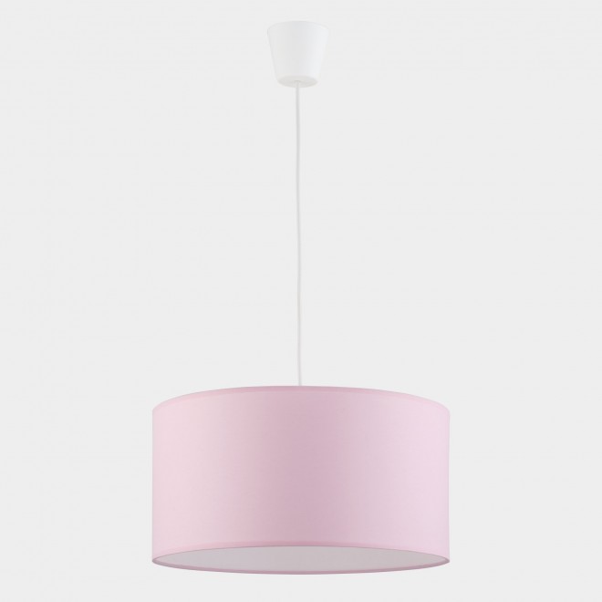 TK LIGHTING 3231 | Rondo-TK Tk Lighting visilice svjetiljka s mogućnošću skraćivanja kabla 1x E27 ružičasto, bijelo