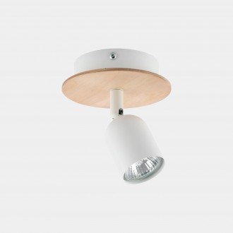 TK LIGHTING 3294 | Top-Wood Tk Lighting spot svjetiljka elementi koji se mogu okretati 1x GU10 bijelo, drvo