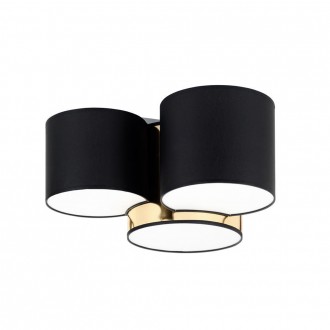 TK LIGHTING 3445 | Mona-TK Tk Lighting stropne svjetiljke svjetiljka 3x E27 crno, zlatno, opal
