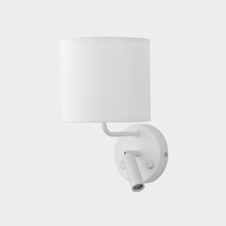 TK LIGHTING 4236 | Richi Tk Lighting zidna svjetiljka s prekidačem elementi koji se mogu okretati 1x E27 + 1x LED 270lm bijelo