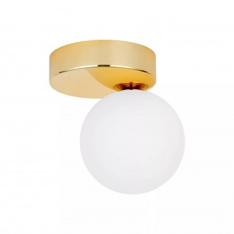 TK LIGHTING 4695 | Bianca-TK Tk Lighting zidna, stropne svjetiljke svjetiljka 1x G9 zlatno, opal