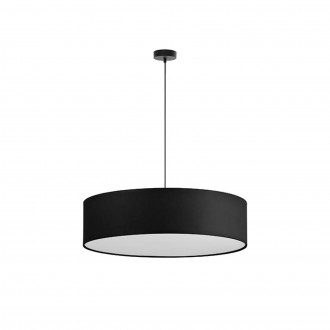 TK LIGHTING 4857 | Rondo-TK Tk Lighting visilice svjetiljka okrugli 3x E27 crno, bijelo