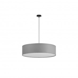TK LIGHTING 4858 | Rondo-TK Tk Lighting visilice svjetiljka okrugli 3x E27 sivo, bijelo
