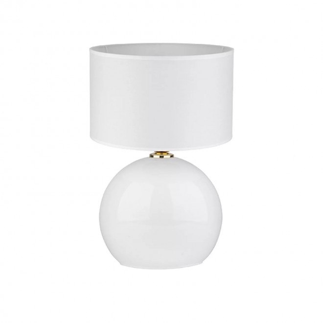 TK LIGHTING 5078 | Palla-TK Tk Lighting stolna svjetiljka 50cm s prekidačem 1x E27 bijelo, zlatno