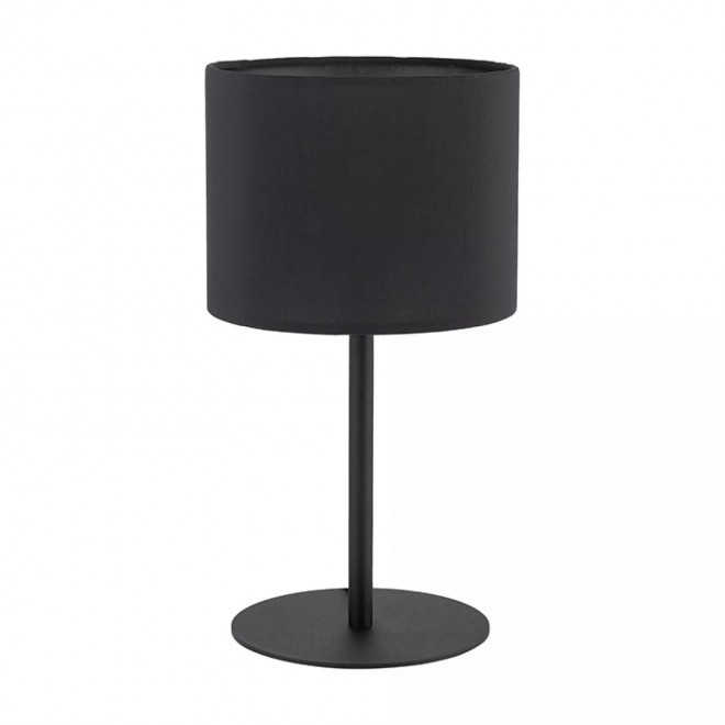 TK LIGHTING 5098 | Rondo-TK Tk Lighting stolna svjetiljka 37cm s prekidačem 1x E27 crno, bijelo