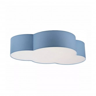 TK LIGHTING 6071 | Cloud Tk Lighting stropne svjetiljke svjetiljka 4x E27 plavo, bijelo